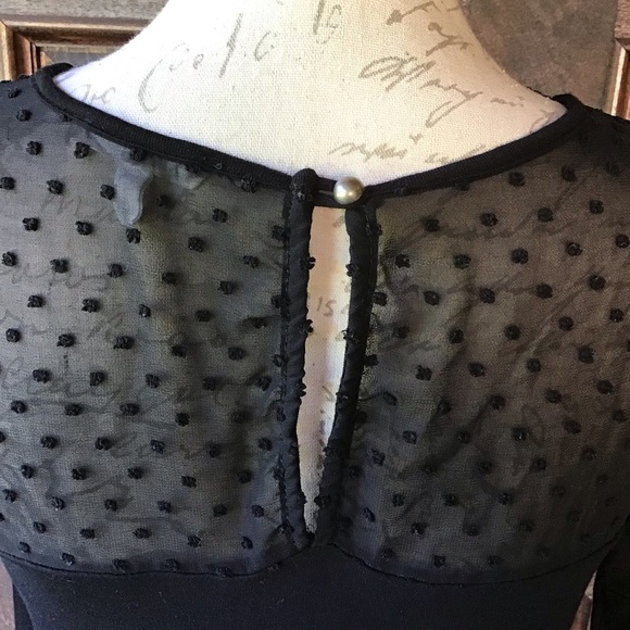 3/$10 - Ruffled Sleeved, Sheer Top Blouse - Picture 4 of 8